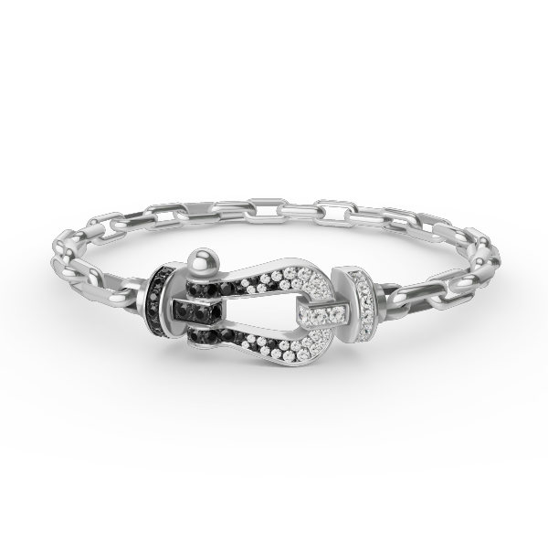 [⭐Luxery]FORCE LARGE HORSESHOE CLASP  METAL BRACELET