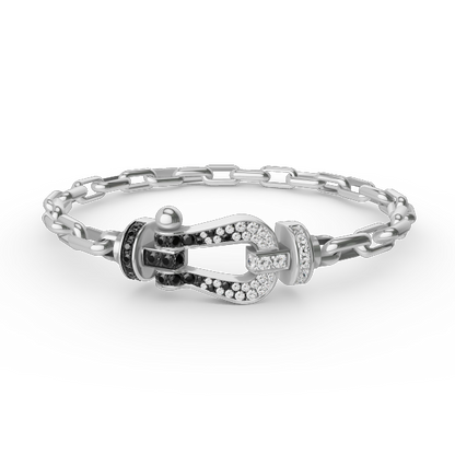 [⭐Luxery]FORCE LARGE HORSESHOE CLASP  METAL BRACELET