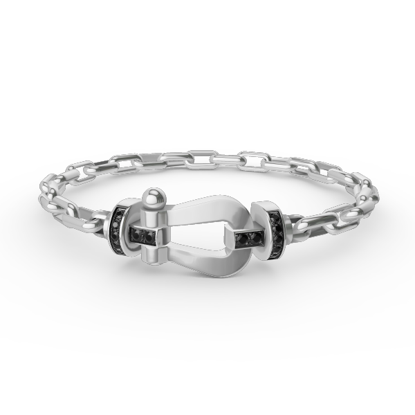 [⭐Luxery]FORCE LARGE HORSESHOE CLASP  METAL BRACELET