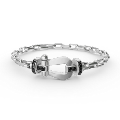 [⭐Luxery]FORCE LARGE HORSESHOE CLASP  METAL BRACELET