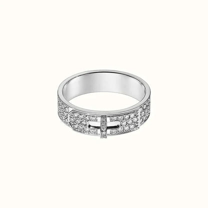 [⭐Luxery]KELLY SILVER DIAMOND RING