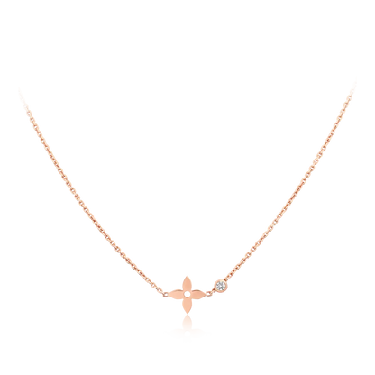 [⭐Luxery]BLOSSOM PENDANT PINK GOLD AND DIAMOND