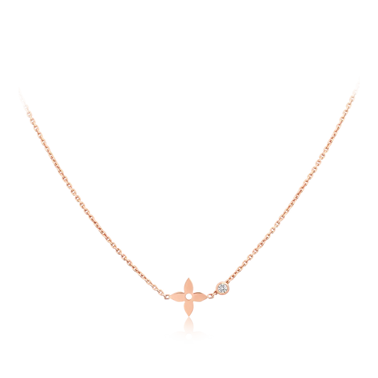 [⭐Luxery]BLOSSOM PENDANT PINK GOLD AND DIAMOND