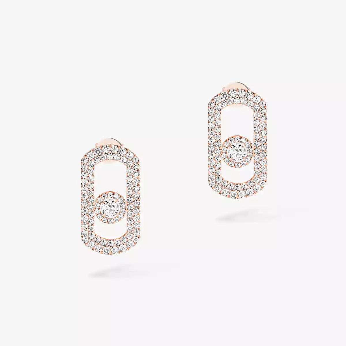 [⭐Luxery]So Move Pave_-Set Diamond Earrings in Silver