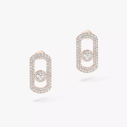 [⭐Luxery]So Move Pave_-Set Diamond Earrings in Silver