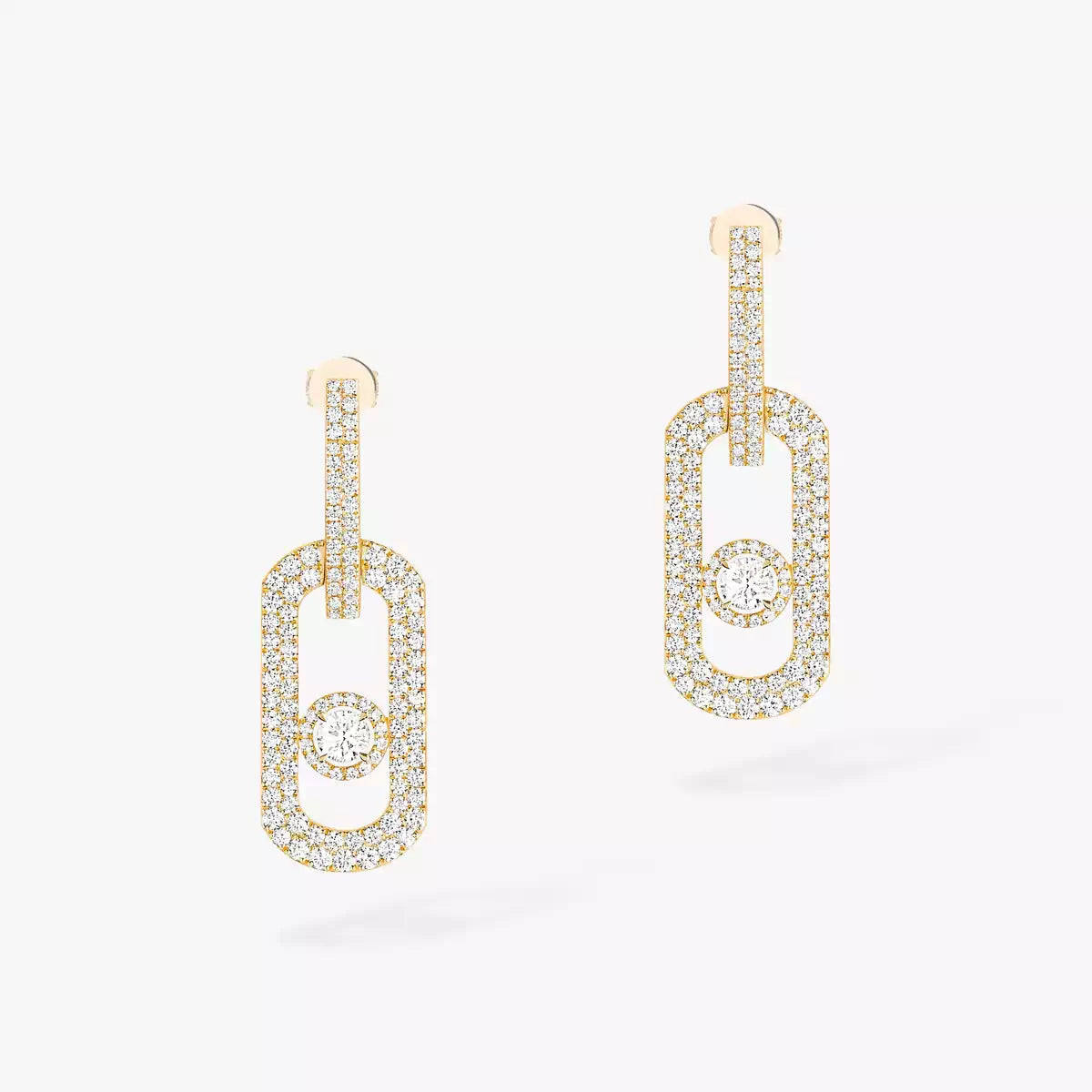 [⭐Luxery]So Move XL Pave_-Set Diamond Pendant Earrings