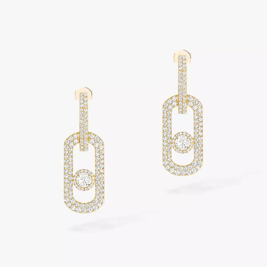 [⭐Luxery]So Move XL Pave_-Set Diamond Pendant Earrings