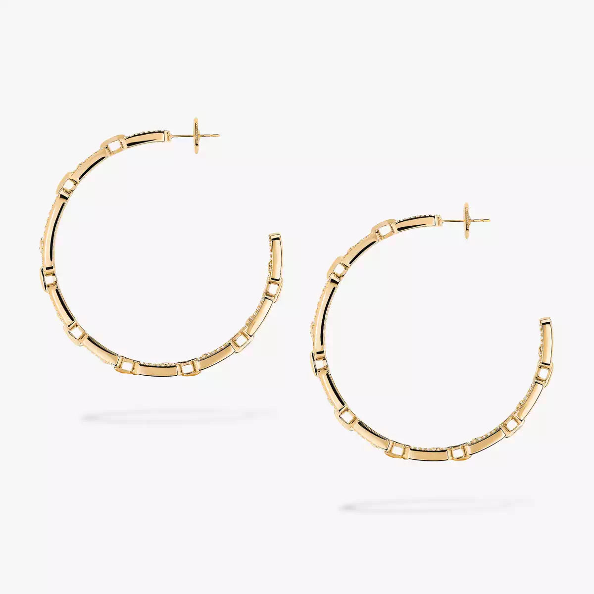 [[⭐Luxery]Move Link Diamond Hoop Earrings