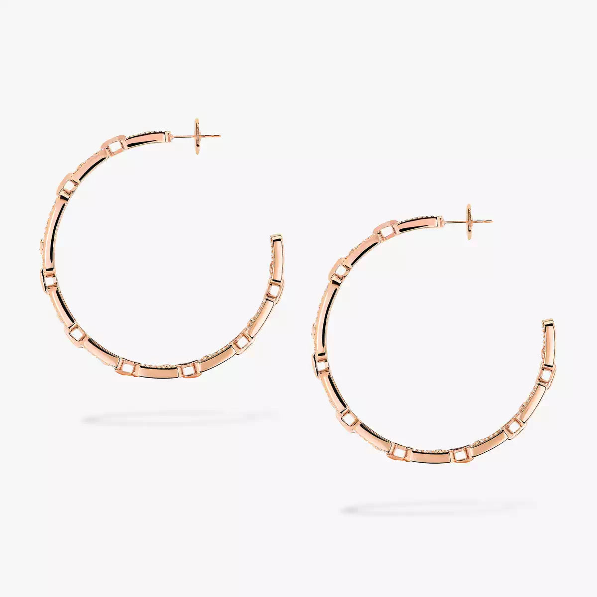 [[⭐Luxery]Move Link Diamond Hoop Earrings