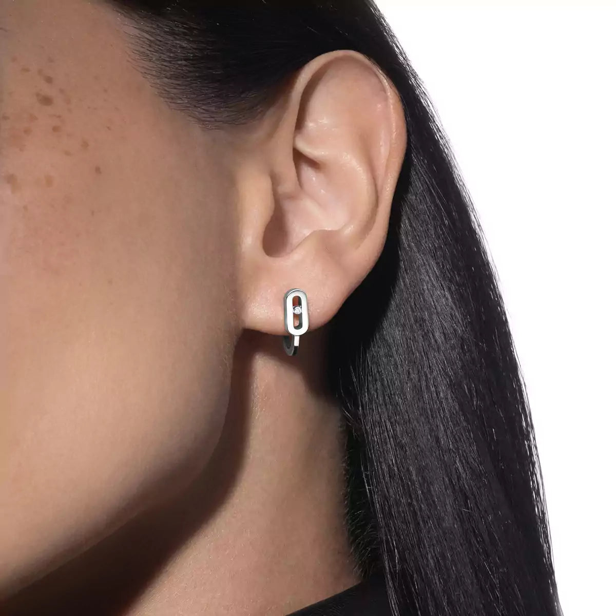 [⭐Luxery]Diamond Mini Hoop Earrings Move Classique