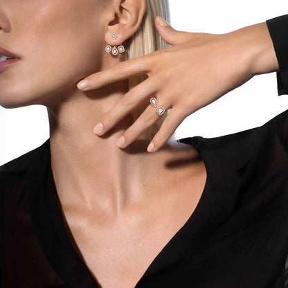 [⭐Luxery] My Twin Trio  Diamond Earrings