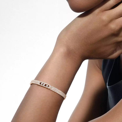 [⭐Luxery]Move Noa Full Pavé Diamond Bangle Bracelet