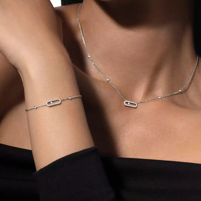[⭐Luxery]Diamond Necklace Move Uno