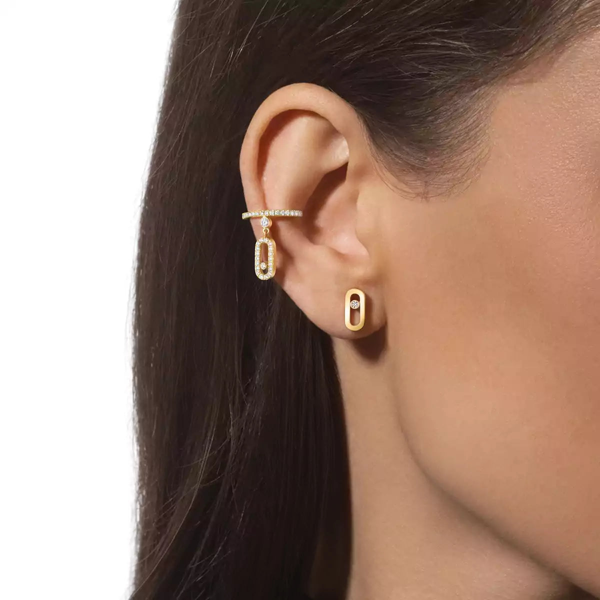 [⭐Luxery]Move Uno Diamond Stud Earrings