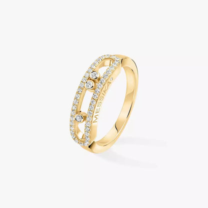 [⭐Luxery] Baby Move Gold Diamond Pave_ Ring