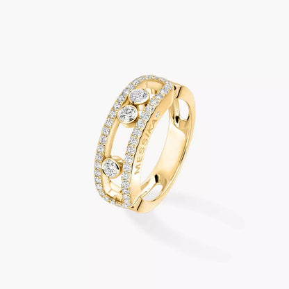 [⭐Luxery] Move Gold Diamond Pave_ Ring