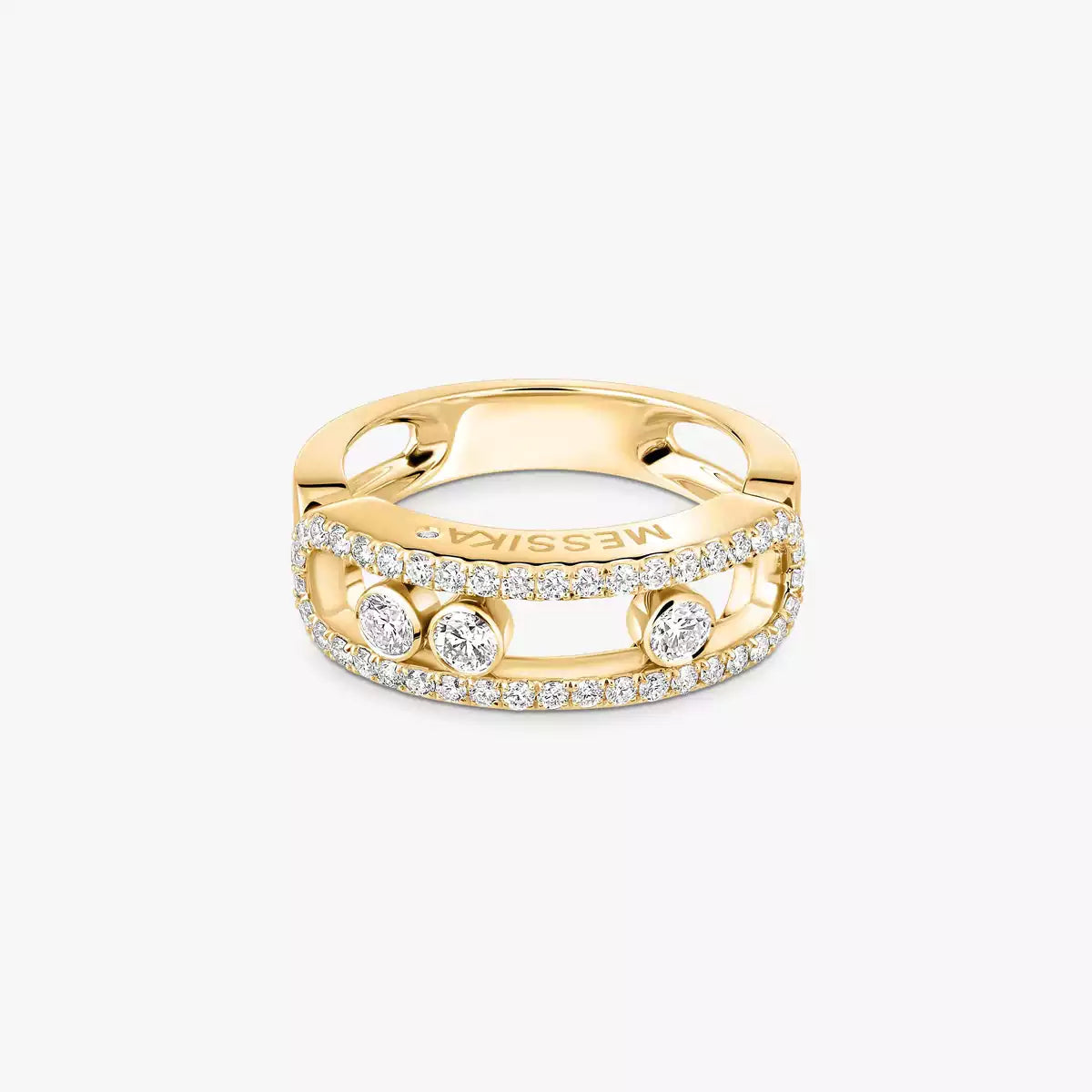 [⭐Luxery] Move Gold Diamond Pave_ Ring