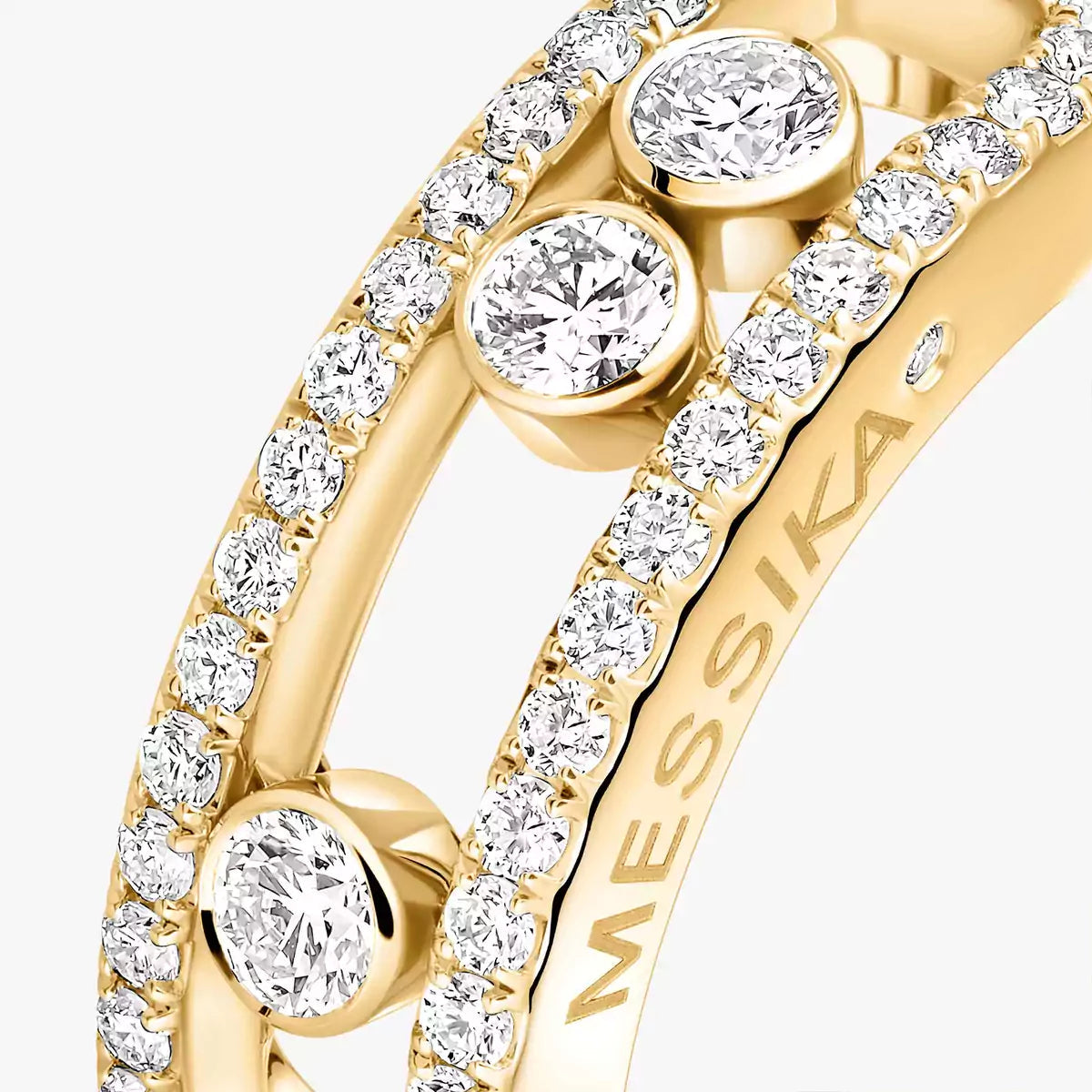 [⭐Luxery] Move Gold Diamond Pave_ Ring