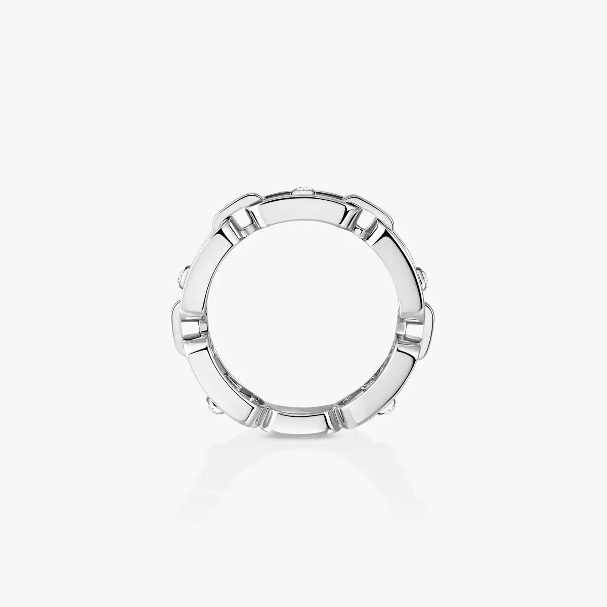 [⭐Luxery]Move Link Pave_-Set Diamond Ring in Gold