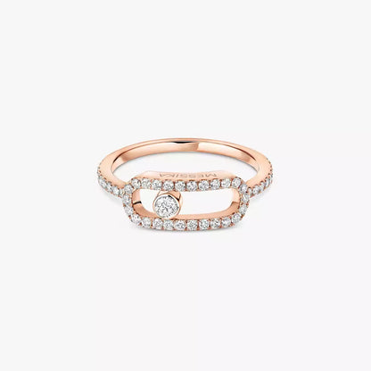 [⭐Luxery]Move Uno Diamond Ring in Gold