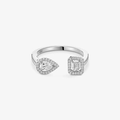 [⭐Luxery]My Twin Toi Gold Diamond Ring