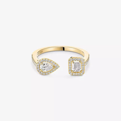 [⭐Luxery]My Twin Toi Gold Diamond Ring