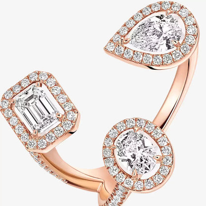 [[⭐Luxery] Diamond Ring 0,25ct My Twin Trilogy
