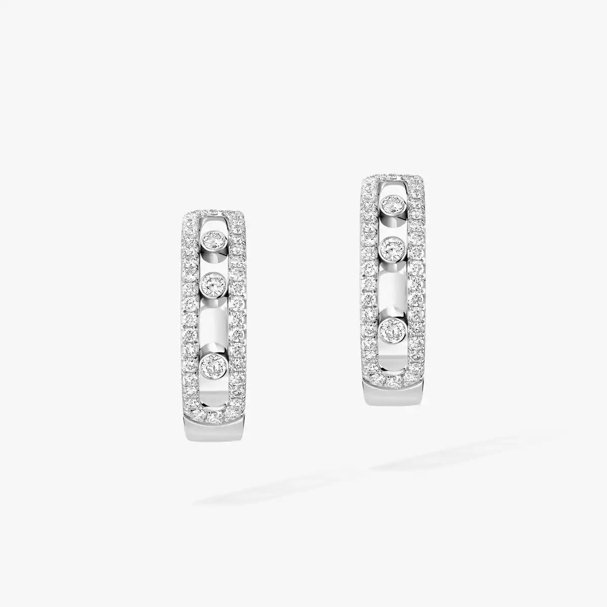[⭐Luxery]Diamond Pave_ Hoop Earrings Move