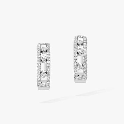 [⭐Luxery]Diamond Pave_ Hoop Earrings Move
