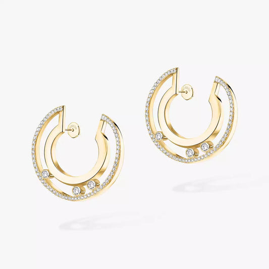 [⭐Luxery]Move Romane Small Diamond Hoop Earrings