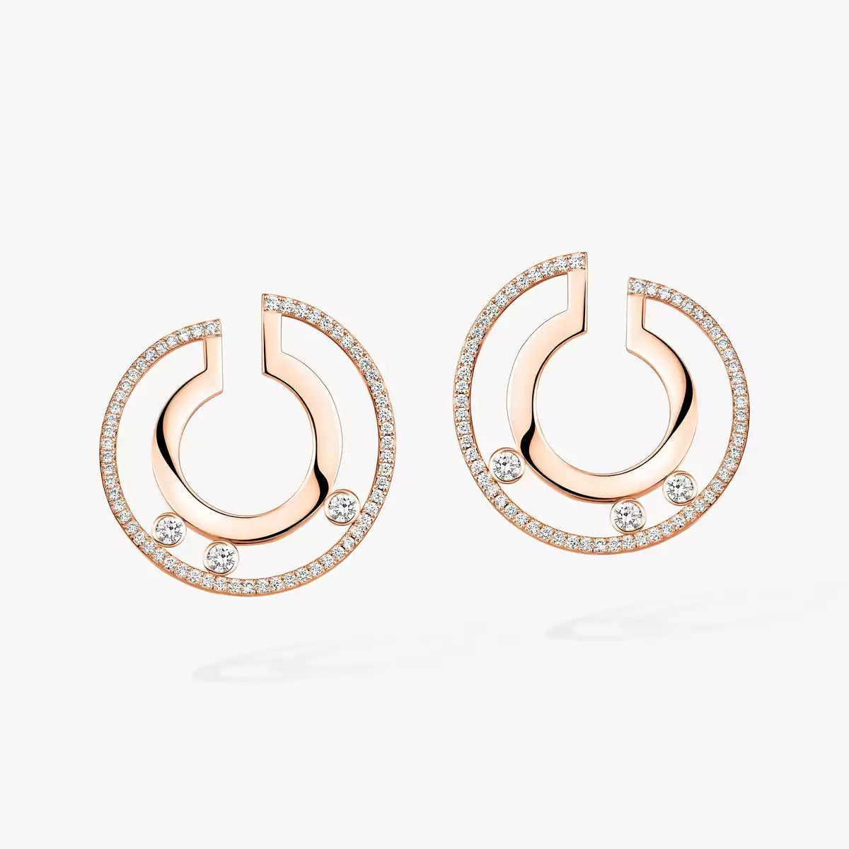 [⭐Luxery]Move Romane Small Diamond Hoop Earrings