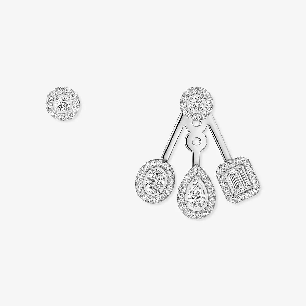[⭐Luxery] My Twin Trio  Diamond Earrings