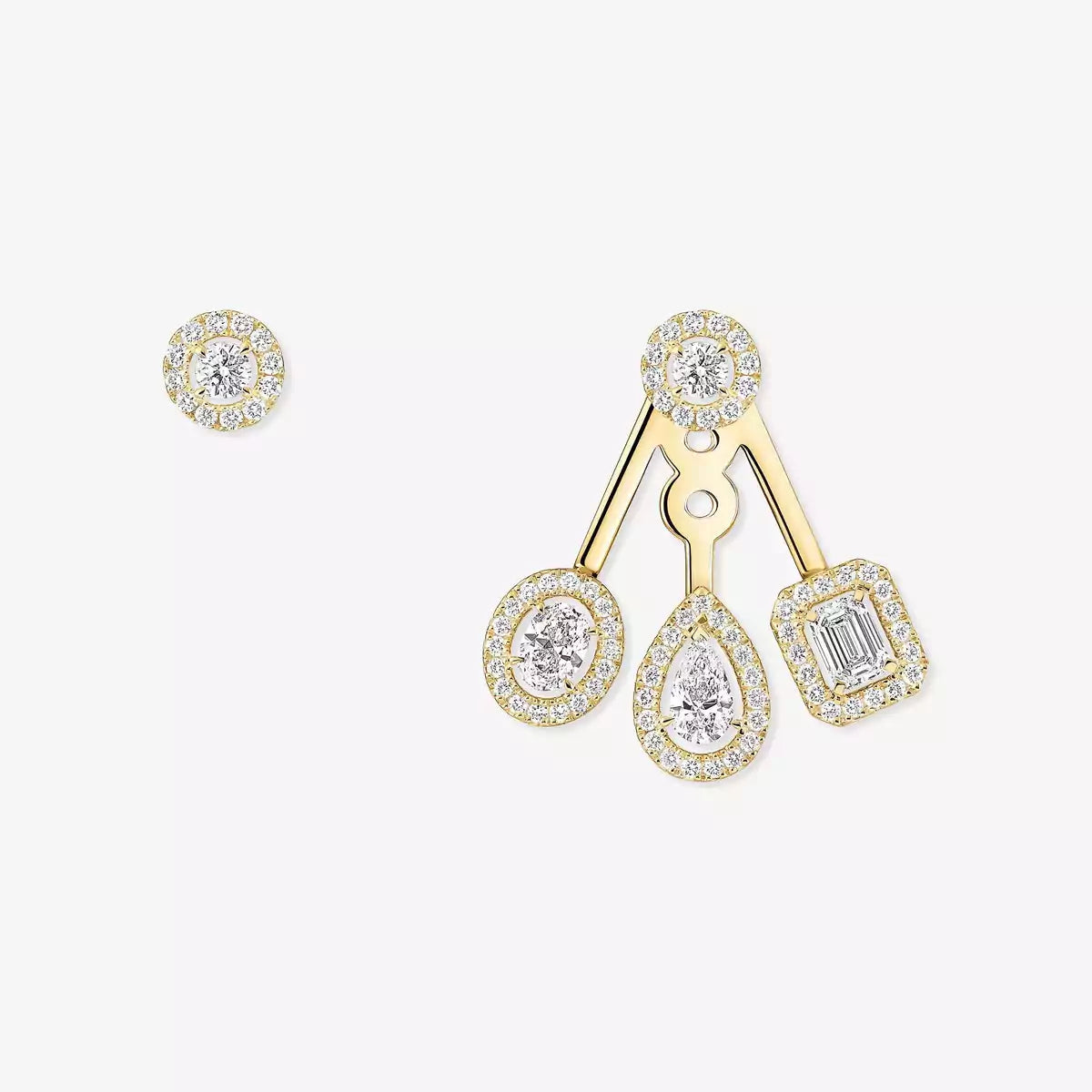 [⭐Luxery] My Twin Trio  Diamond Earrings
