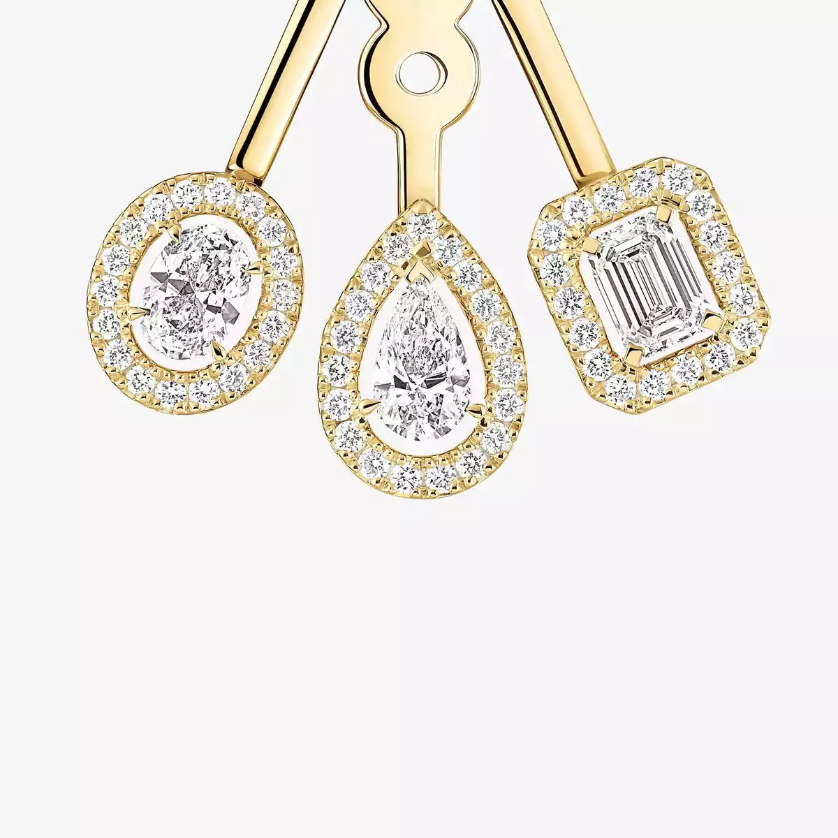 [⭐Luxery] My Twin Trio  Diamond Earrings
