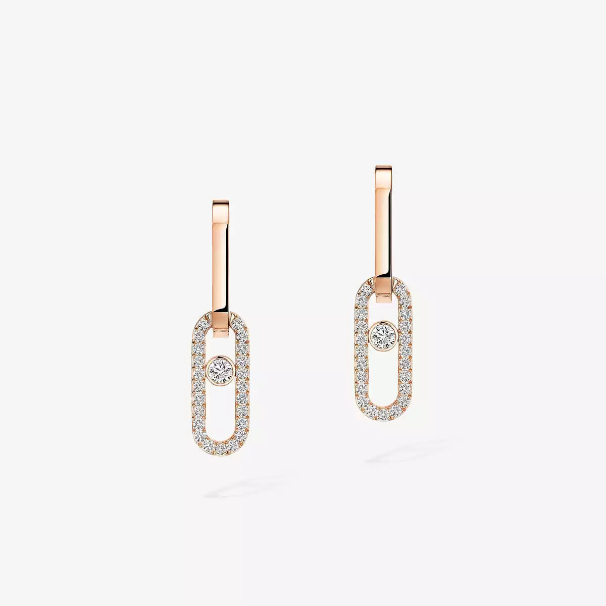 [⭐Luxery]Move Link Diamond Earrings