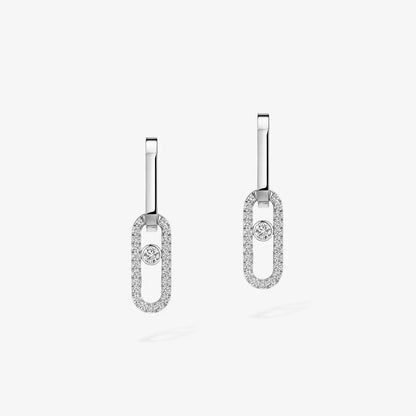 [⭐Luxery]Move Link Diamond Earrings