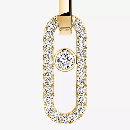 [⭐Luxery]Move Link Diamond Earrings