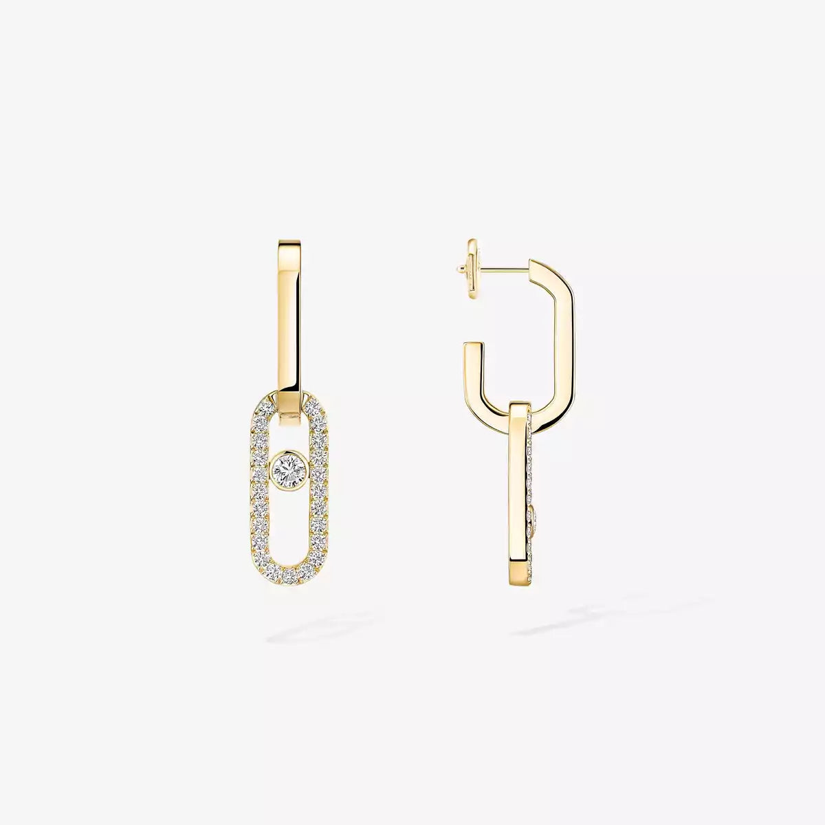 [⭐Luxery]Move Link Diamond Earrings