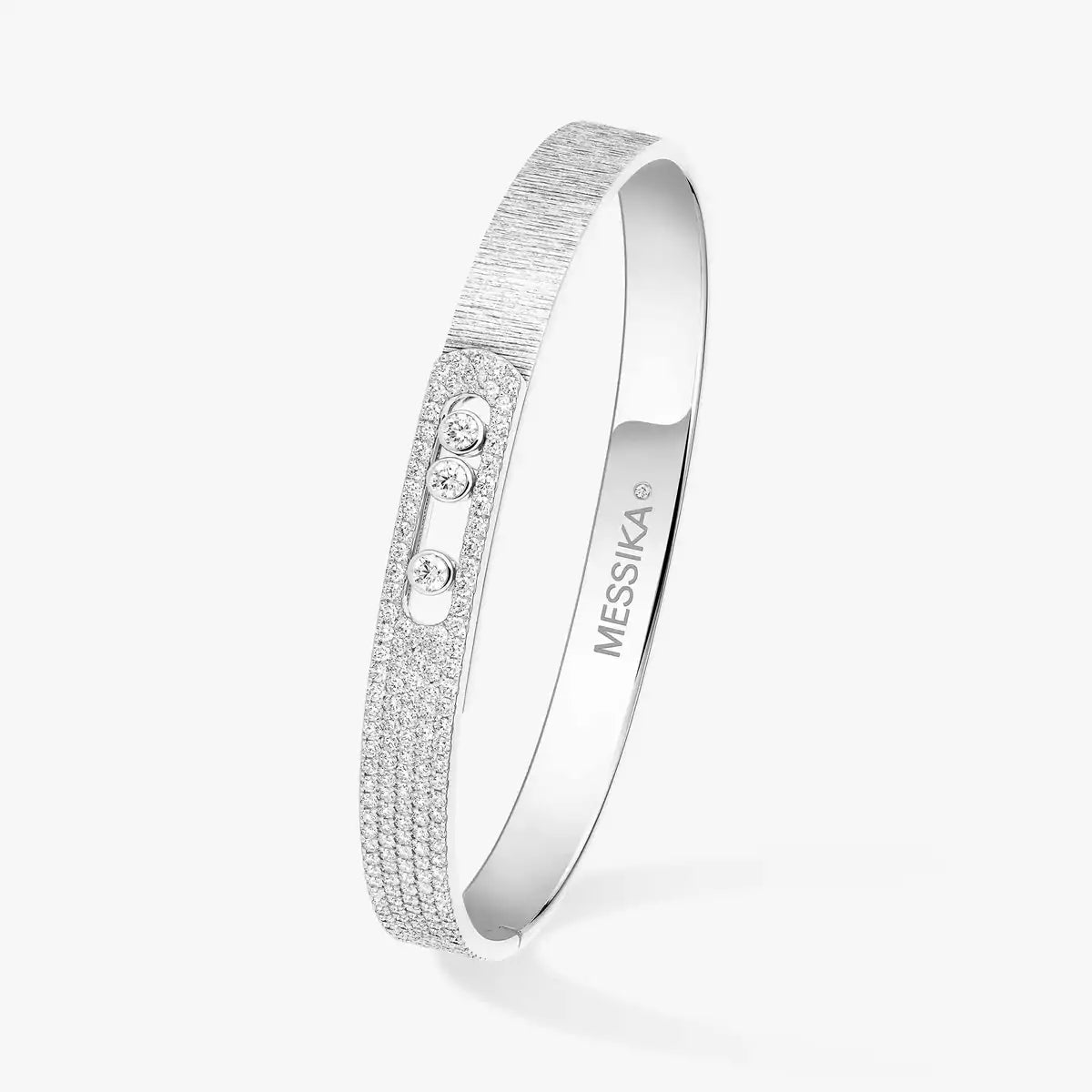 [⭐Luxery]Move Noa Ciselé half pavé bangle