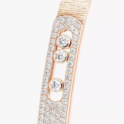 [⭐Luxery]Move Noa Ciselé half pavé bangle