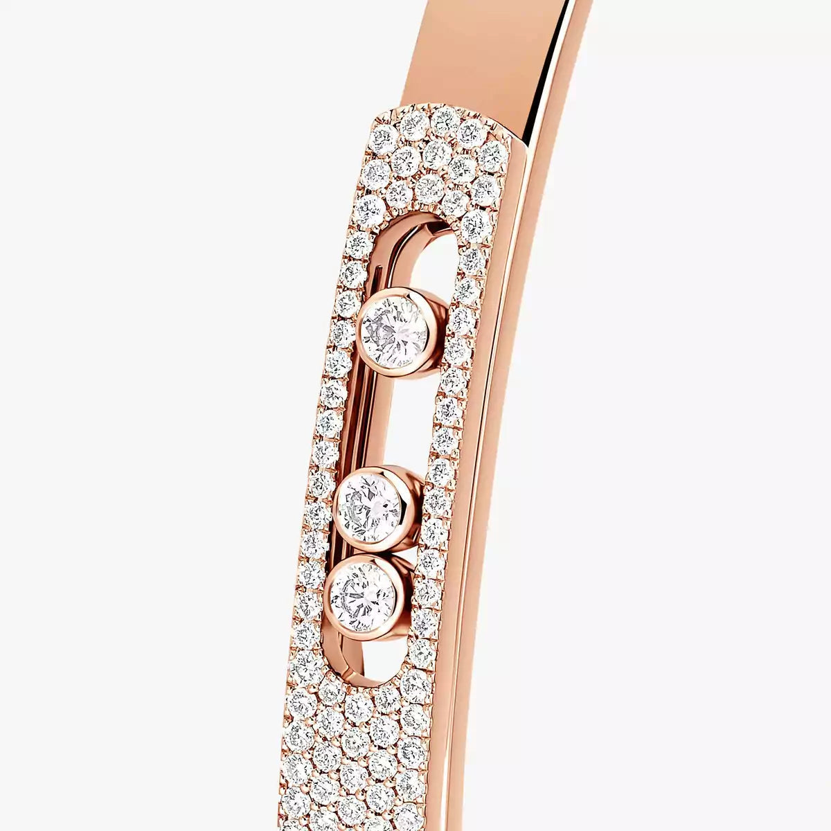 [⭐Luxery]Move Noa Rose Gold Pavé Diamond Bangle Bracelet