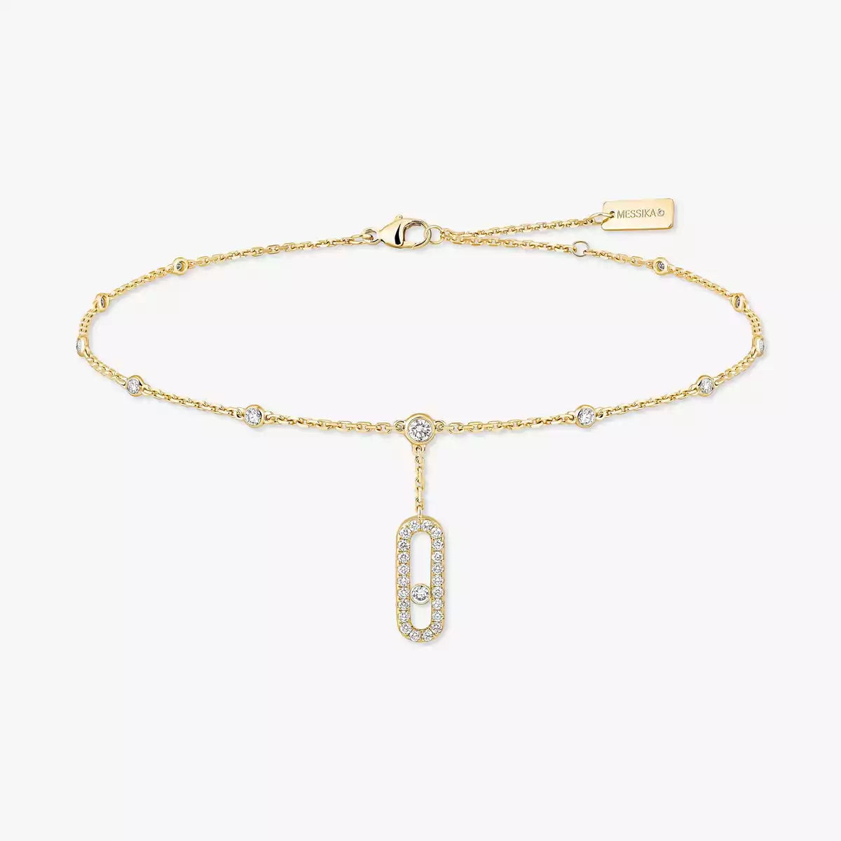 [⭐Luxery] Move Uno pavé ankle bracelet