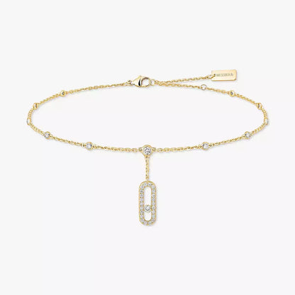 [⭐Luxery] Move Uno pavé ankle bracelet