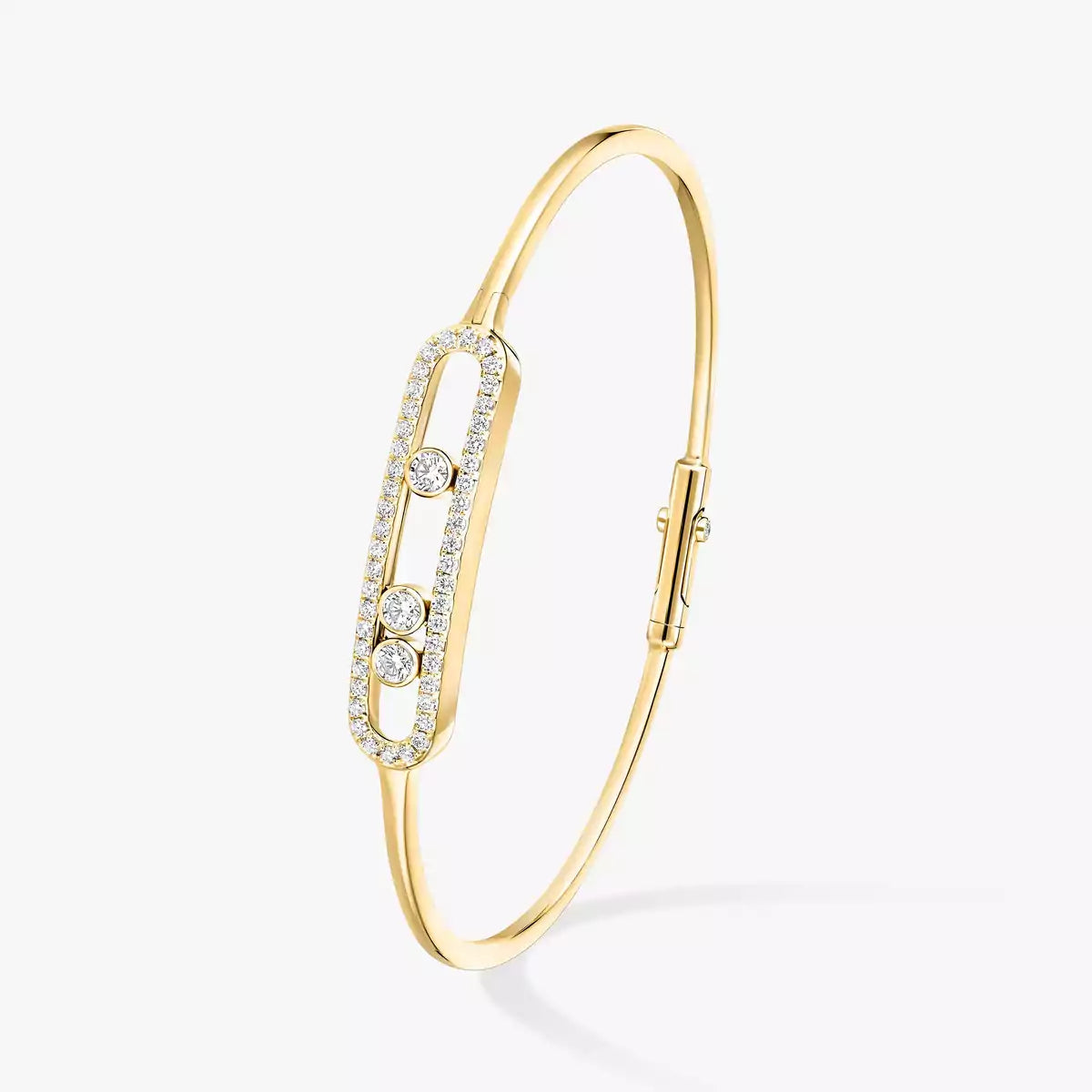 [⭐Luxery]Move Pavé Diamond Bangle Bracelet M