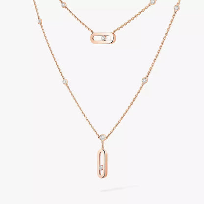 [⭐Luxery] Move Uno Diamond Necklace