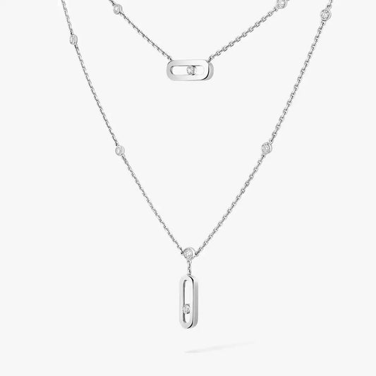 [⭐Luxery] Move Uno Diamond Necklace
