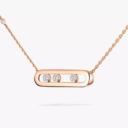 [⭐Luxery] Baby Move Gold Diamond Necklace