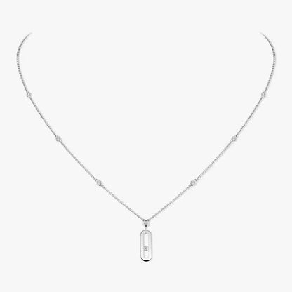 [⭐Luxery] Move Uno Gold Diamond Long Necklace
