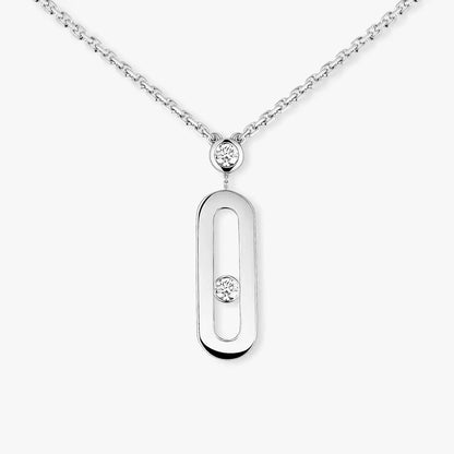 [⭐Luxery] Move Uno Gold Diamond Long Necklace