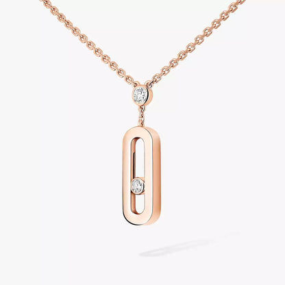 [⭐Luxery] Move Uno Gold Diamond Long Necklace
